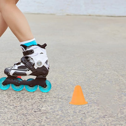 12pcs Rolling Training Cones Sports Agility Mini Cones Set Plastic Soccer Equipment for Skating Drills Outdoor Activity Field Markers