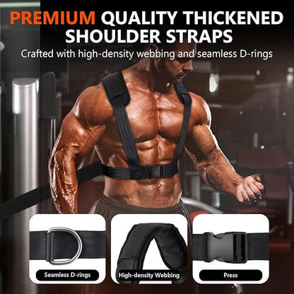 TEDEUM Weight Training Pull Sled, Fitness Strength Speed Training Sled, Steel Power Sled Workout Equipment for Athletic Exercise and Speed Improvement, Only Suitable for 2" Weight Plate