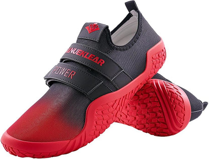 MANUEKLEAR Deadlift Shoes - Weight Lifting Shoes for Men Women - Weightlifting Squat Shoes Fitness Cross-Trainer Barefoot Gym Training Sneakers