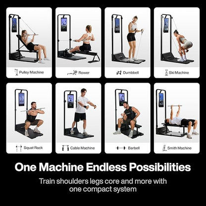 Speediance Smart Home Gym, Multi-Functional Gym Machine for Full Body Strength Training, All-in-one Gym Equipment, Digital Weight System, Workout Station, Squat Rack, Gym Monster 2