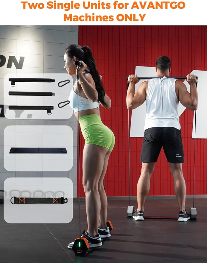 Portable Home Gym 4-Pack Set: Foldable Long Bar, Extension Rope, Stand Base, Storage Bag
