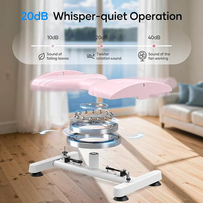 Waist Twist Machine, Twist Machine Exercise with 300 Lbs Weight Capacity, Ab Twist Board for Slim Waist and Core Ab Exercise,Noiseless Home Gym Equipment for Women Men