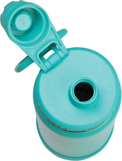 Takeya Actives Stainless Steel Water Bottle, Insulated Spout Lid, Keeps Drinks Cold 24 Hrs, Leakproof, Durable, Dishwasher Safe, Ideal for Gym, Travel, Fits Most Cup Holders, 18 oz/Teal