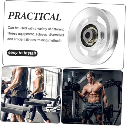 2pcs Heavy Duty Gym Pulley Wheel for Fitness Equipment Smooth Silent Bearing for Home Gym Pulley System and Attachments for Cable Machines and Strength Training