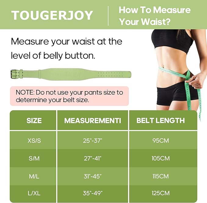 Women's Weight Lifting Belt 4 Inch Wide, Gym Powerlifting Belt for Women with Padded Lumbar Support, Adjustable Fitness Belt for Deadlift, Squats, Cross Training & Workout