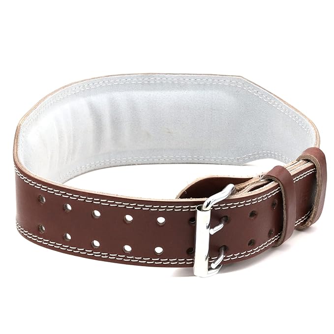 Premium Cowhide Leather Weightlifting Belt Weight Lifting Belt for Serious Functional Fitness, Weight Lifting, and Olympic Lifting Athletes (Small, Brown)
