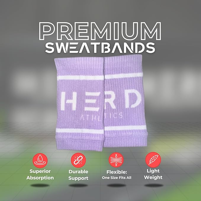 Cotton Wrist Sweatbands – Absorbent, Stretchable Bands for Men & Women – Sweat-Wicking, Anti-Chafing Support for Weightlifting, Cross Training, WODs, Tennis, Running & Fitness