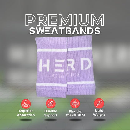 Cotton Wrist Sweatbands – Absorbent, Stretchable Bands for Men & Women – Sweat-Wicking, Anti-Chafing Support for Weightlifting, Cross Training, WODs, Tennis, Running & Fitness