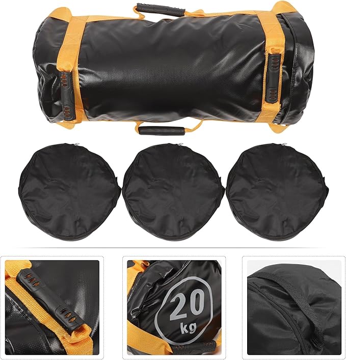 VALICLUD Weight Lifting Sandbag 20kg Empty Training Bag for Strength Conditioning Men Women Gym Workout