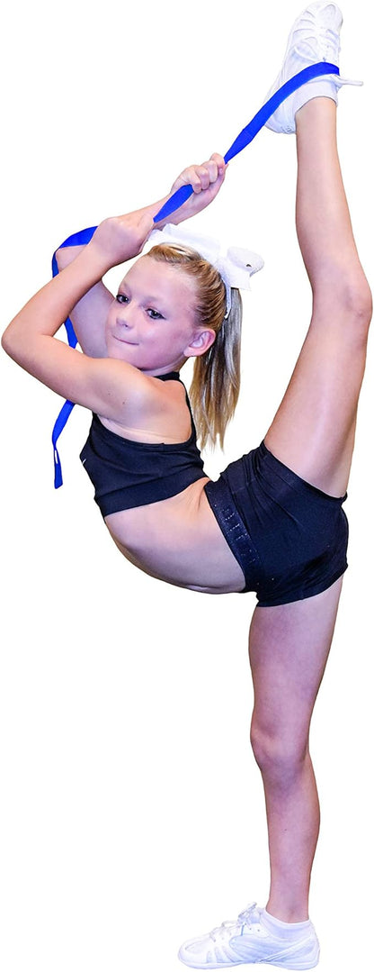 Myosource Kinetic Bands Cheerleading Flexibility Stunt Strap - Improve Stretching and Stunts for Cheer Dance Gymnastics & Physical Therapy – Stocking Stuffers Present for Kids Girls Adults - 12 Colors