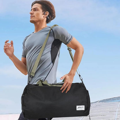 BE SMART Waterproof Mens Gym Bag with Shoe Compartment, Duffle Bag with Wet Pocket for Men, Lightweight Large Sport Carry On Duffel Bag With Tpu Pocket for Travel, Sports, Fitness & Workout