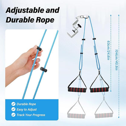 Shoulder Pulley – Adjustable Metal Door Clamp and Metal Pulley,Over The Door Pulley for Shoulder Rehab