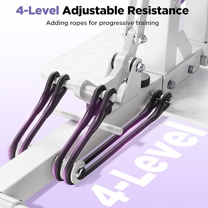 FEIERDUN Adjustable Deep Squat Machine - 7 Level Resistance Glute & Leg Trainer for Home, Multi-Functional Equipment for Women to Strengthen Core, Hips and Thighs