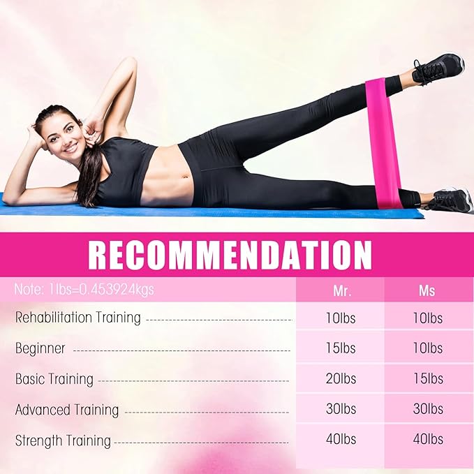 DEEKIN 20 Pcs Resistance Bands Resistance Loop Exercise Bands Exercise Equipment Elastic Drag Ring for Women and Men Home Fitness, Gym, Yoga