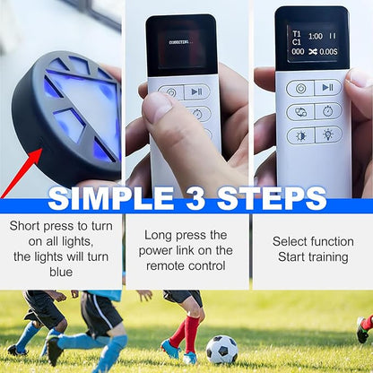 Sports Agility Lights Training-6 Modes,Reaction Training Light,Portable Fitness Lights Trainer, Improve Speed, Agility & Reaction Time Training Kit-Design Different Targeted Training