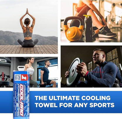 Cool Cool RAG Extreme Cooling Towel for Heat Relief - PVA Cooling Towel for Workout, Gym, Running and for Other Outdoor Sports - Cooling Rag for Neck - Cool Towel for Quick Cooling