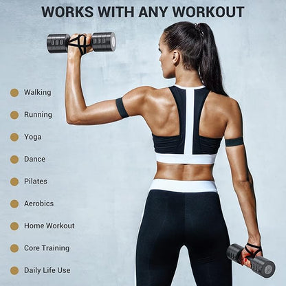 Sportneer Adjustable Dumbbells Hand Weights Set: 5 lb Dumbbell Set of 2 Each 2lb 3lb 4lb 5lb Free Weights Fast Adjust Weight 4 In 1 Weights Dumbbells Set for Women Men Home Gym Exercise Training