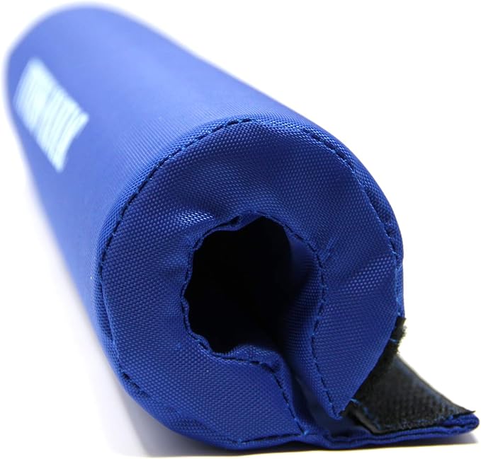FITNESS MANIAC Barbell Squat Bodybuilding Neck Shoulder Sponge Foam Protector Bar Pad Weight Lifting Olympic and Standard - 15.5” Blue Color