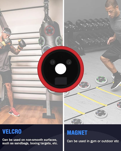 Reaction Training Lights, 6+1 Sports Speed & Agility Training LED Lights for Football, Fitness, Boxing, Sports Training Equipment, for Coaches, Gyms and Individual Athlete Workouts