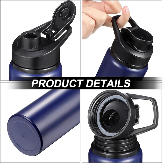 CHENGU Water Bottle Bulk 20 oz Aluminum Reusable Bottles Lightweight Snap Lid Water Cups Easy Carry Leak Proof Travel Tumbler for Gym Sports Camping Hiking Fishing