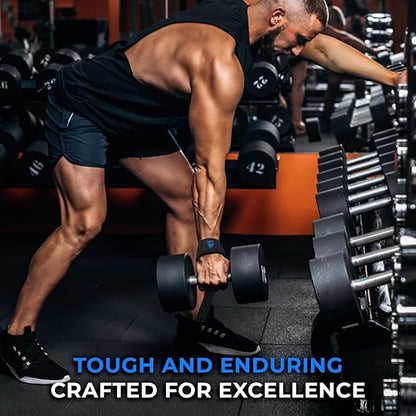 Weight Lifting Straps Wrist Support Padded Neoprene Gym Cross Training Hand Bar Weightlifting Straps Fitness Bodybuilding Power Exercise Grips Deadlift Men Women