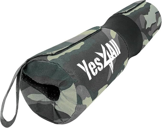 Yes4All Ergonomic Foam Bar Pad, Olympic Barbell Squat & Neck Pad for Squats, Hip Thrusts & Weight Lifting Bar