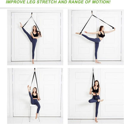 UBING Leg Stretcher, Door Flexibility Trainer, Over The Door Strech Strap for Flexibility, Splits Trainer for Dance Ballet Cheer Gymnastics Taekwondo Stretching