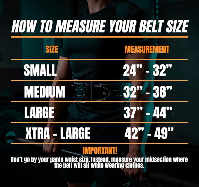 Fit Active Sports Professional Neoprene Weight Lifting Belt for Men and Women | Durable, Comfortable, and Fully Adjustable with Buckle | Maximum Back Support and Injury Prevention