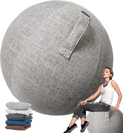 Yoga Ball Chair Cover - Pregnancy Birthing Ball Cover 55/65/75cm Stability Ball Chair for Ergonomic Seating Home, Office, Pilates, Yoga, Fitness