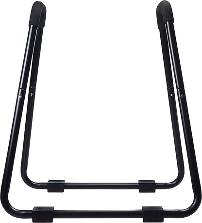 Amazon Basics Strength Training Dip Station for Home Gym, Portable Tricep Dips Bar, Black