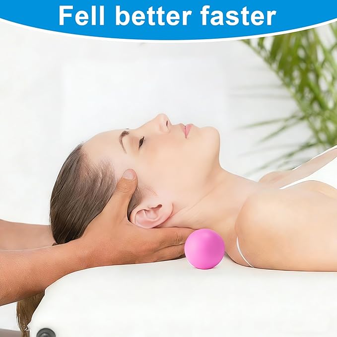 Peanut Massage Ball-Double Lacrosse Massage Ball, Mobility Ball for Myofascial Release,Yoga Therapy,Trigger Point Therapy,Muscle Knots and Acupoint Massage (Purple Firm Ball)