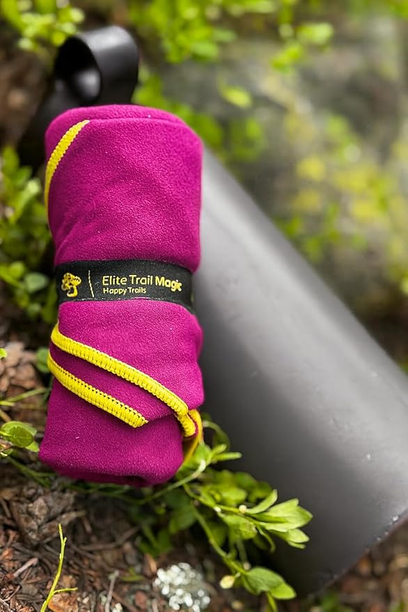 Backpacking Ultralight Quick Dry Microfiber Soft Fast Drying Hand and Face Towel Wash Cloth Camping Yoga Hiking Active Lifestyle Small (Magenta, Medium)