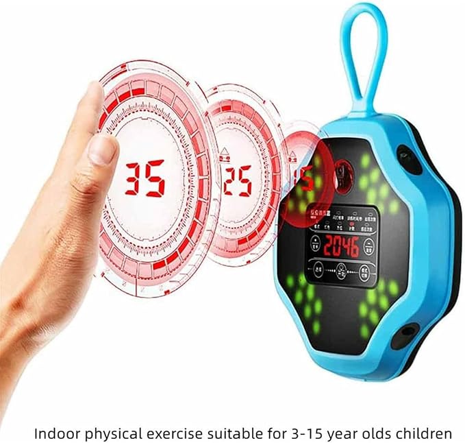 Agility Training Light, Smart Reaction Lights with Counting and Timing Function, Four-Color Strobe Change and 26 Gear Frequency Adjustable, for Speed Physical Training, Fitness, Sports