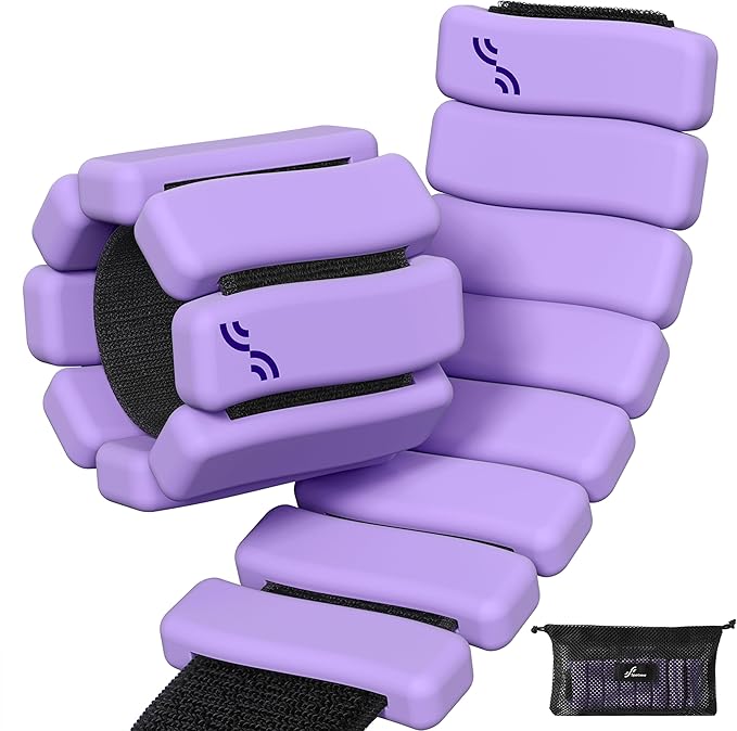Sportneer Ankle & Wrist Weights Set of 2 (1LB/2LB Each) for Women Men Comfortable Arm Leg Weight for Pilates, Running, Walking, Workout, Yoga, Water Aerobics, Pool Exercises