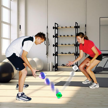 Agile Reaction Training Ball Light Set, 6 Colors Online/Offline Mode Speed Agile Reaction Ball Equipment Quick Response Training Ball Reflex Ball Tools for Enhancing Speed and Agility (3)