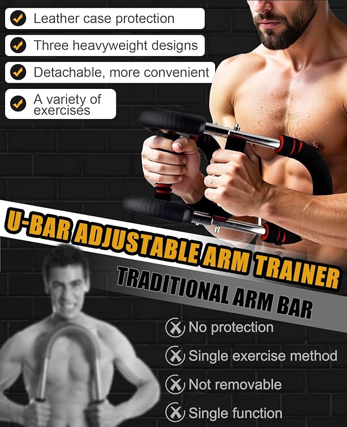 Twister Arm Trainer for Men & Women -【4.0 Upgrade】 30-270lbs Adjustable Chest Workout Equipment，Portable Home Gym Strength Training for Arms, Shoulder & Upper Body Muscle Building