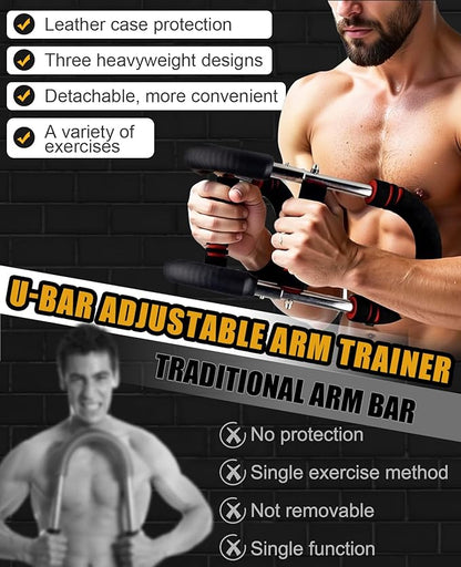 Twister Arm Trainer for Men & Women -【4.0 Upgrade】 30-270lbs Adjustable Chest Workout Equipment，Portable Home Gym Strength Training for Arms, Shoulder & Upper Body Muscle Building