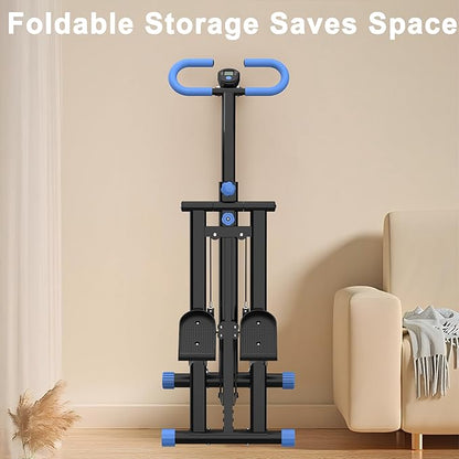 Stair Stepper for Home-Upgrade Vertical Climber Workout Machine for Full-Body Exercise Climber Fitness Equipment with Stable Frame Adjustable Handlebar