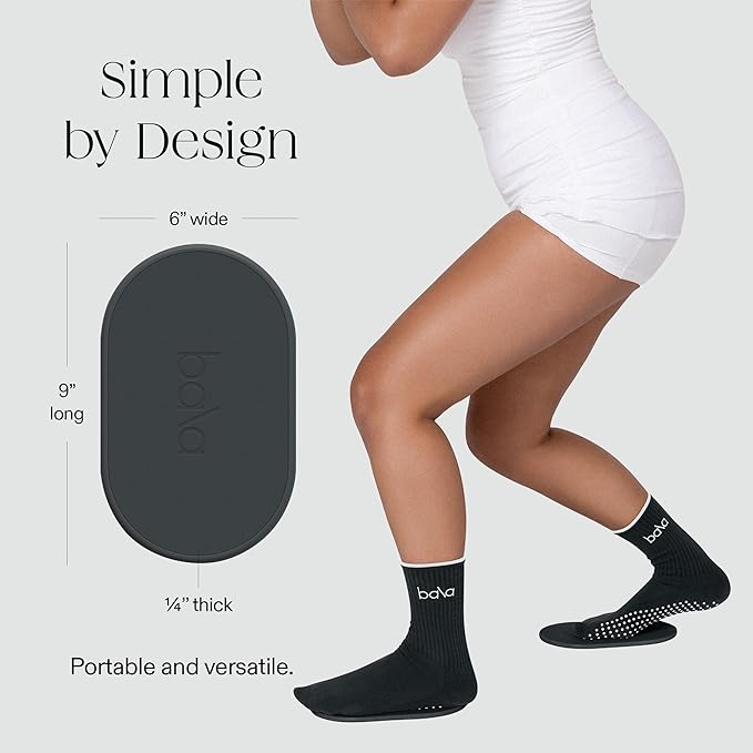 Bala Capsule Sliders for Working Out, Core Workout Sliders - Floor Exercise Sliders & Fitness Gliders for Squats, Lunges, & Push-up Variations - Strength Slides for Yoga, Pilates & Aerobics