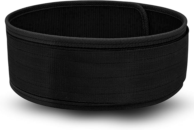 HARCOS Auto-Lock Weight Lifting Belt – 4” Premium Nylon Gym Belt for Squats, Deadlifts & Olympic Lifting – Adjustable Core Support Belt for Men & Women