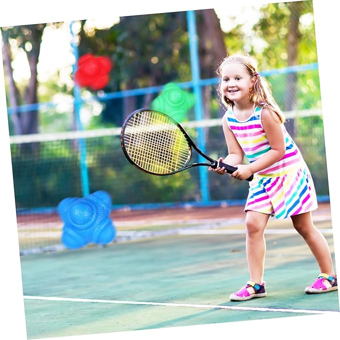 BESTonZON 6pcs Agility Reaction Training Hexagonal for Hand-Eye Coordination and Elastic for Sports Training Lightweight for Boys and Girls and Adults