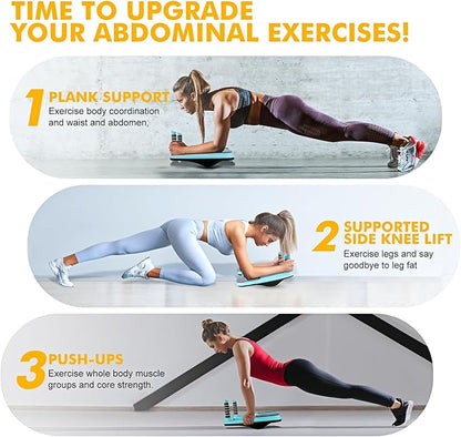 Balance Board, Wobble Plank Board for Core Strength, Core Trainer for Home Workout, Full Body Exercise Balance Trainer, Non-Slip Stability Board