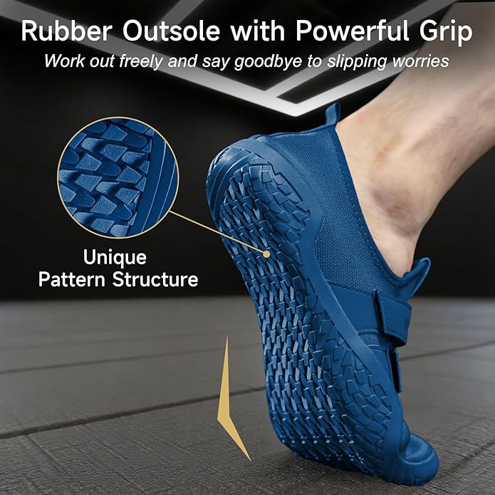 MANUEKLEAR Deadlift Shoes - Weight Lifting Shoes for Men Women - Weightlifting Squat Shoes Fitness Cross-Trainer Barefoot Gym Training Sneakers