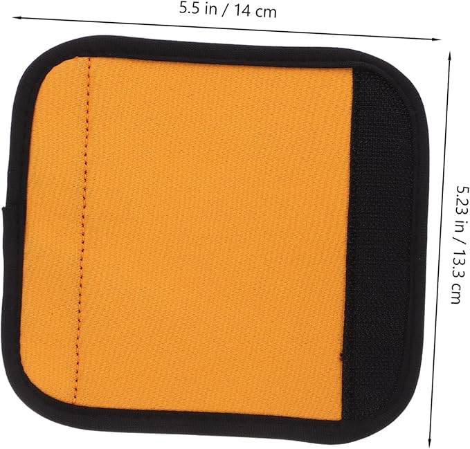 2Pcs Portable Slip Barbell Pads for Deadlift and Hip Thrusts Cushioned Protective Covers Fixation for Horizontal Bars Dumbbells and Weightlifting Grips Orange