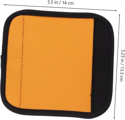 2Pcs Portable Slip Barbell Pads for Deadlift and Hip Thrusts Cushioned Protective Covers Fixation for Horizontal Bars Dumbbells and Weightlifting Grips Orange