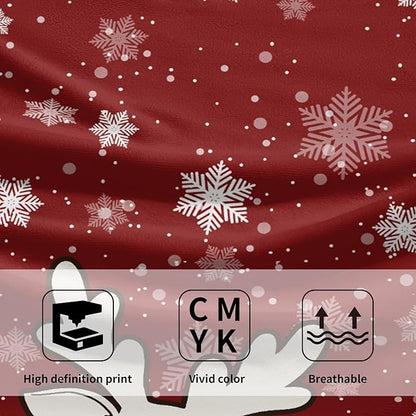 Winter Cute Deer Hand Towels Set of 2 Merry Christmas Red Black Red Buffalo Plaid Moose Elk Snowflake Decor Kitchen Towels Happy Holiday Red Dish Towel Super Soft Tea Towels for Bathroom Gym Spa