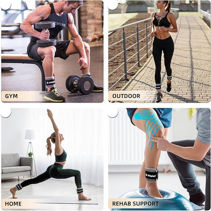 Adjustable Ankle Weights 1 Pair 2/4/6/8/10 LBS Wrist Leg Arm Weights for Women Men Kids,Strength Training with Removable Weight for Fitness Gym Workout Running Walking
