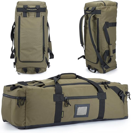 86l Large Duffel Bag For Travel, Gym & Sports - Water Repellent Polyester, Hidden Straps, Shoe Compartment - Perfect Luggage Duffle Bag Or Backpack For Men & Women