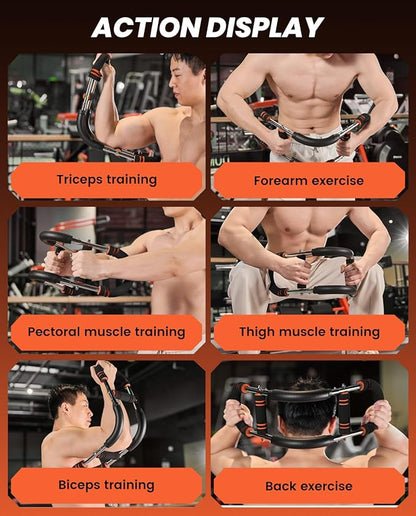 2026 New Saker PowerTwist Arm Trainer, Adjustable Forearm Strengthener, Arm Exercise and Chest Workout Equipment for Home Gym, for Men, Ideas for Fitness Enthusiasts