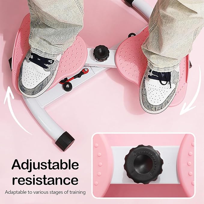 Waist Twister Machine Exercise, Ab Twister Board for Slim Waist and Core Ab Exercise, Noiseless Ab Machine with 300 lbs Weight Capacity, Home Gym Workout Equipment for Women Men